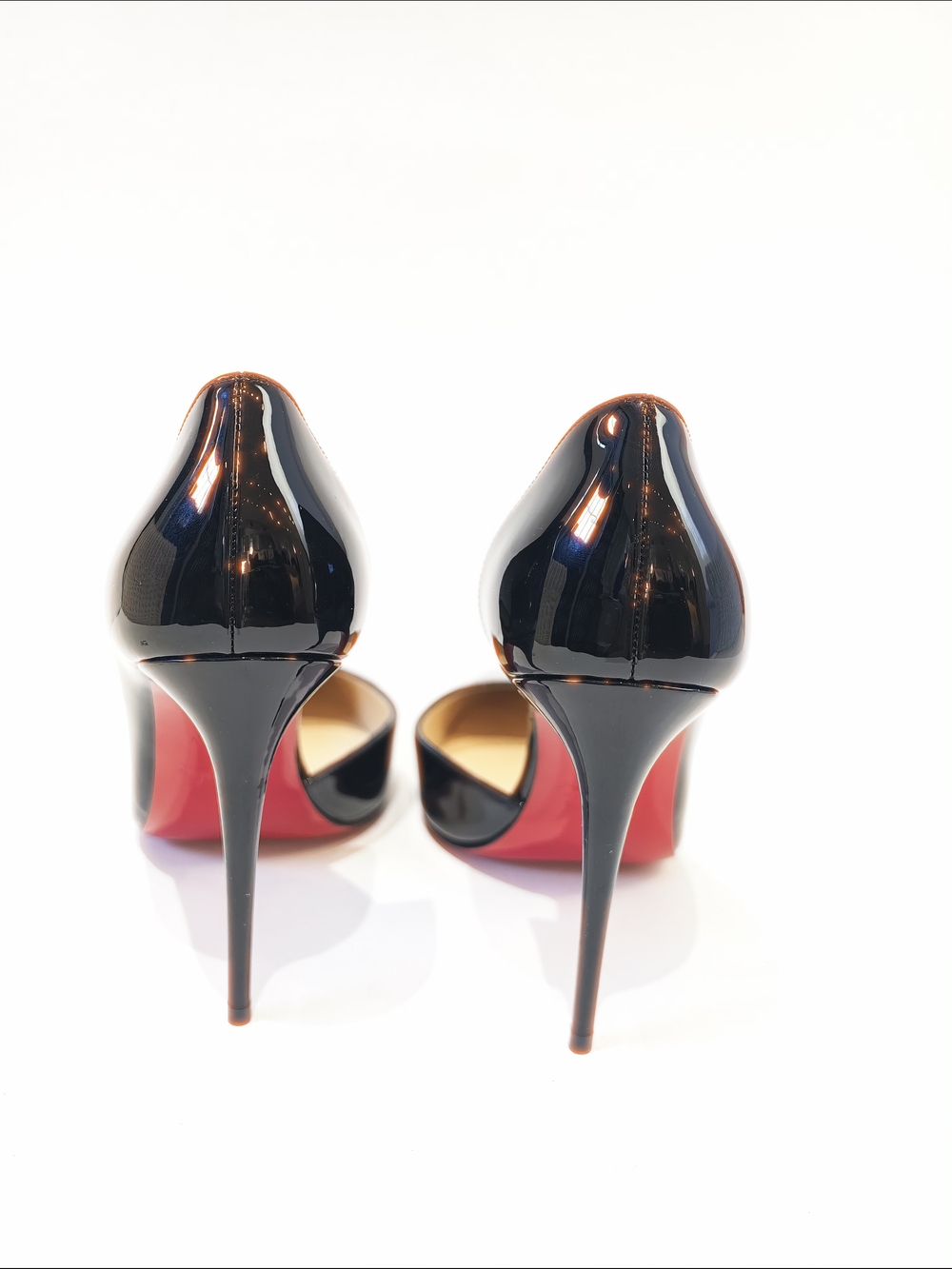 Christian Louboutin Iriza 100 Patent Leather D'Orsay Pumps - Picture 9 of 10